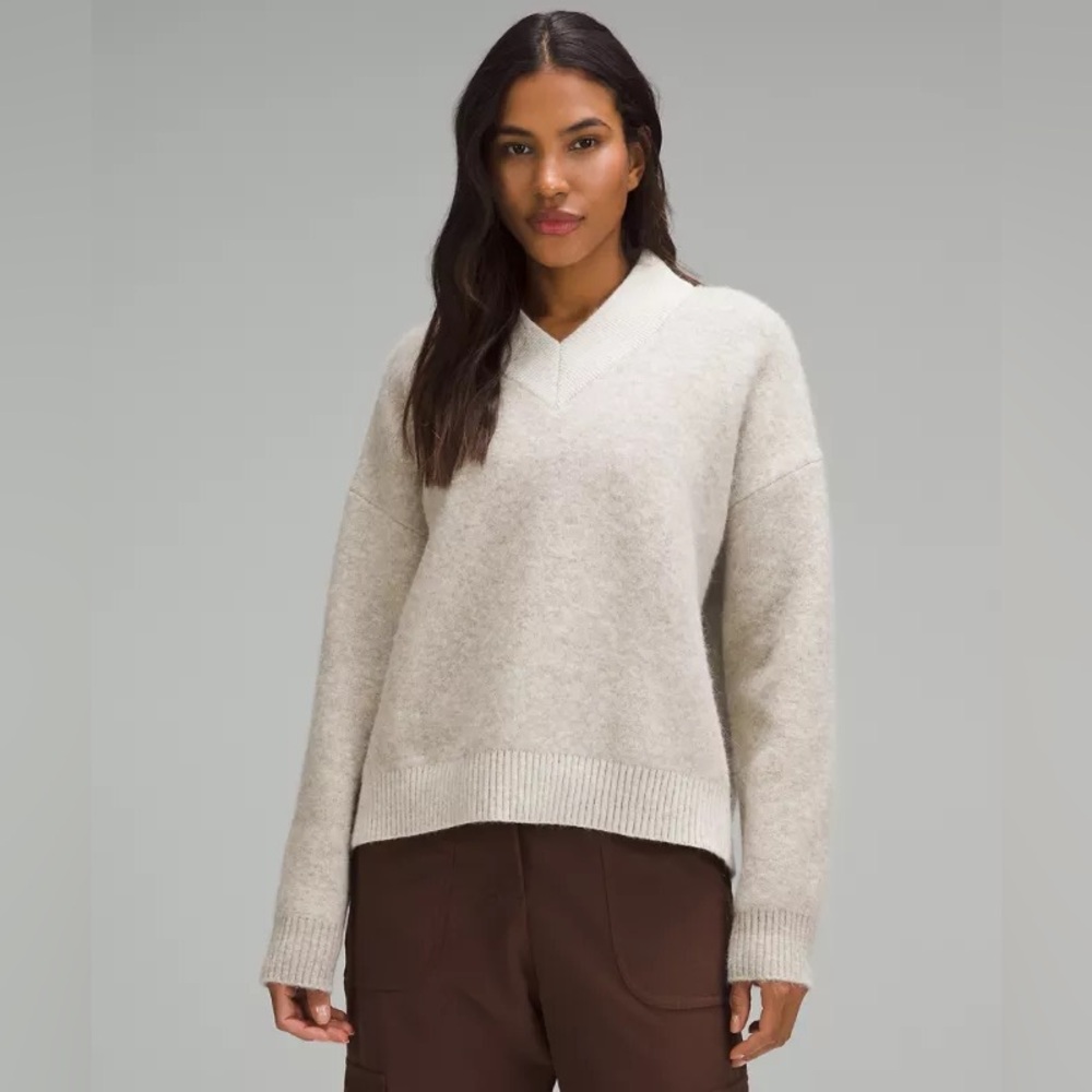 Lululemon Alpaca Wool-Blend V-Neck Sweater